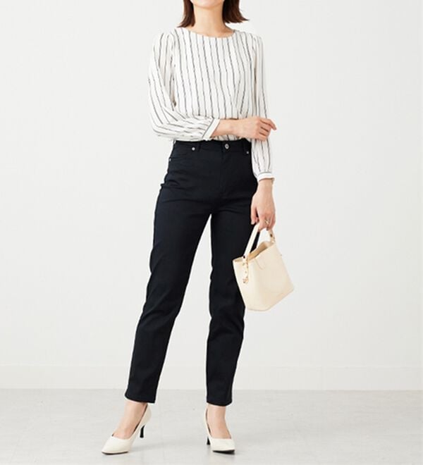 BELLUNA（ベルーナ）の「ジョーゼット素材裾ティアードブラウス（ブラウス）」｜詳細画像