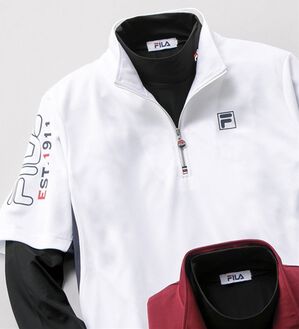 「＜フィラ＞コーデ済インナー付ポロシャツ（メンズポロシャツ）」｜ホワイトセット