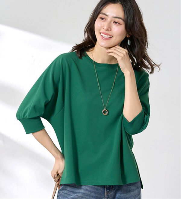 BELLUNA（ベルーナ）の「リブ切替ドルマンデザインプルオーバー（カットソー）」｜詳細画像