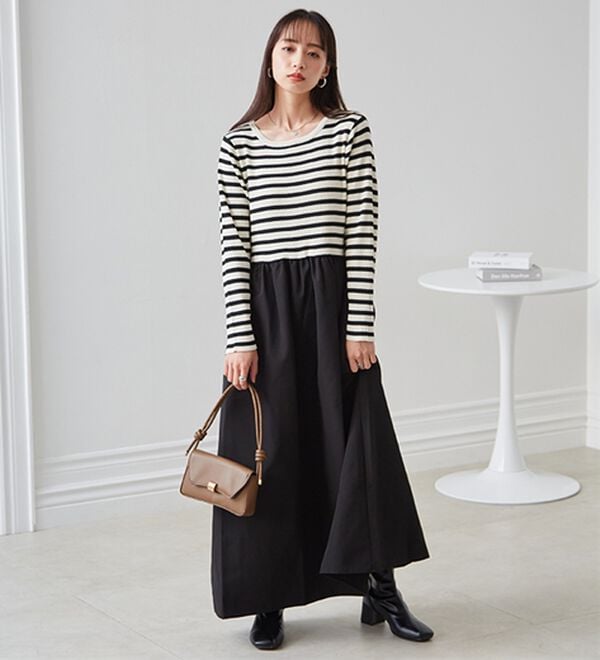 RANAN（ラナン）の「ニットドッキングワンピース（ドッキングワンピース）」｜詳細画像