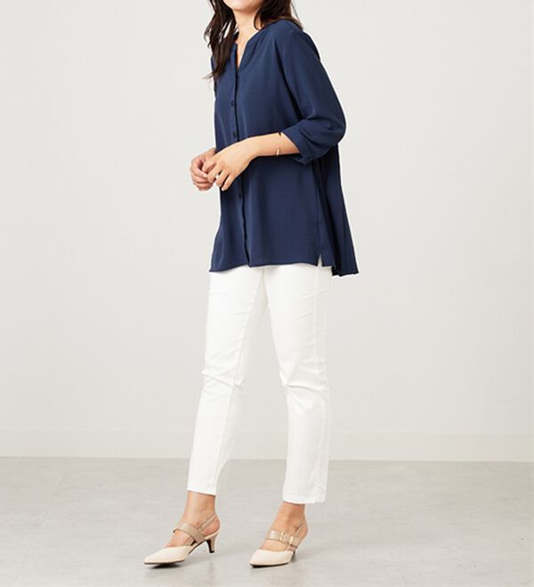 BELLUNA（ベルーナ）の「【新色追加】機能付！バックプリーツチュニック（チュニック）」｜詳細画像