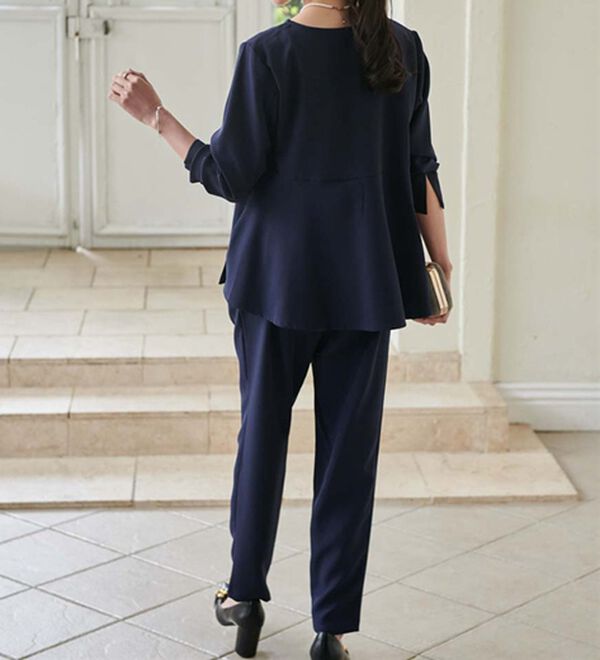 RANAN（ラナン）の「【選べるデザイン】楽してきれい見え！セットアップ（ブラウススーツ）」｜詳細画像