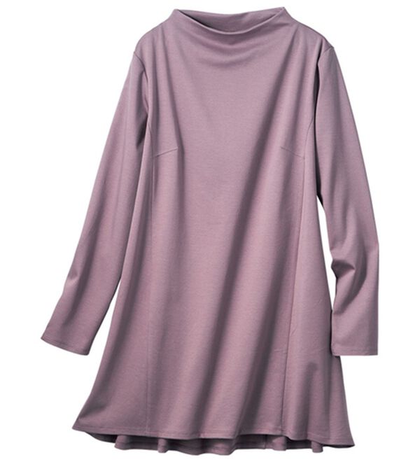 VINNO（ヴィノ）の「＜日本製＞美の艶コットン１００％チュニック（チュニック）」｜ローズグレー