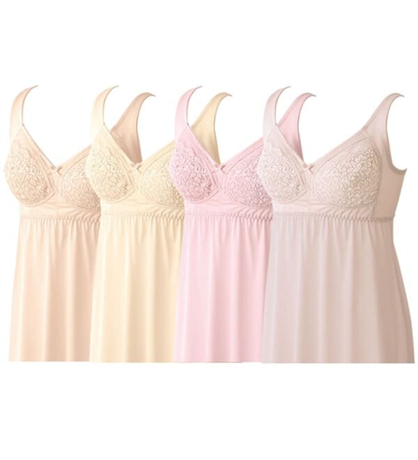 LAVIENNE（ラヴィエンヌ）の「【４色組】すっきりおさめるブラスリップ（肌着・インナーウェア）」｜ロング丈