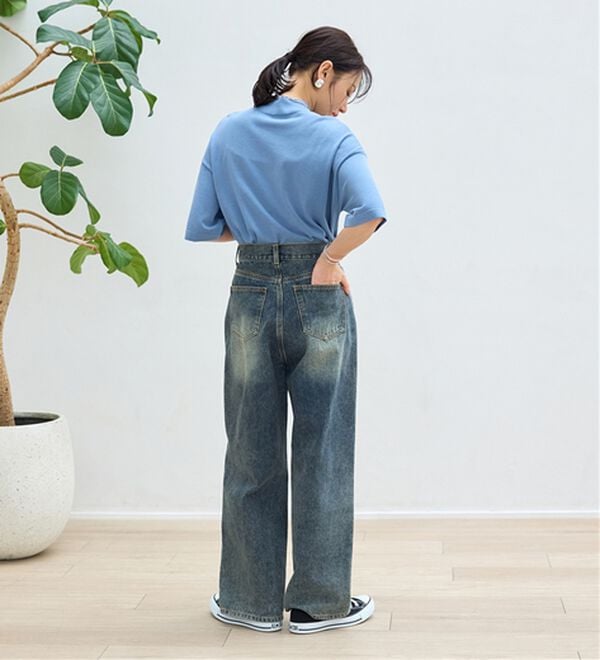 BELLUNA（ベルーナ）の「【選べるデザイン】Ｔシャツが苦手な方に！ひんやり綿混ニットＴ（ニット・セーター）」｜詳細画像