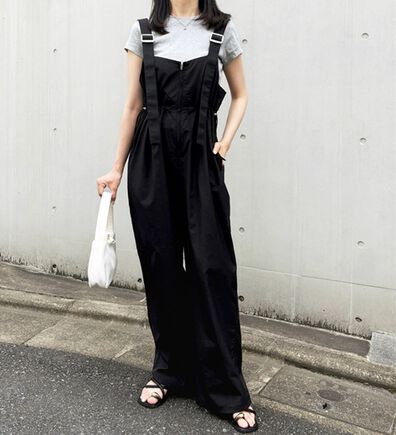 GeeRA（ジーラ）の「フロントジップミリタリーサロペット（オールインワン）」