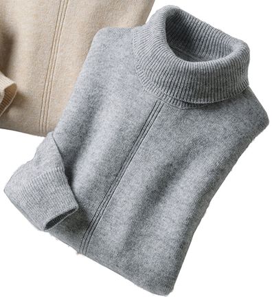 「アルパカブレンドタートルセーター（メンズニット・セーター）」