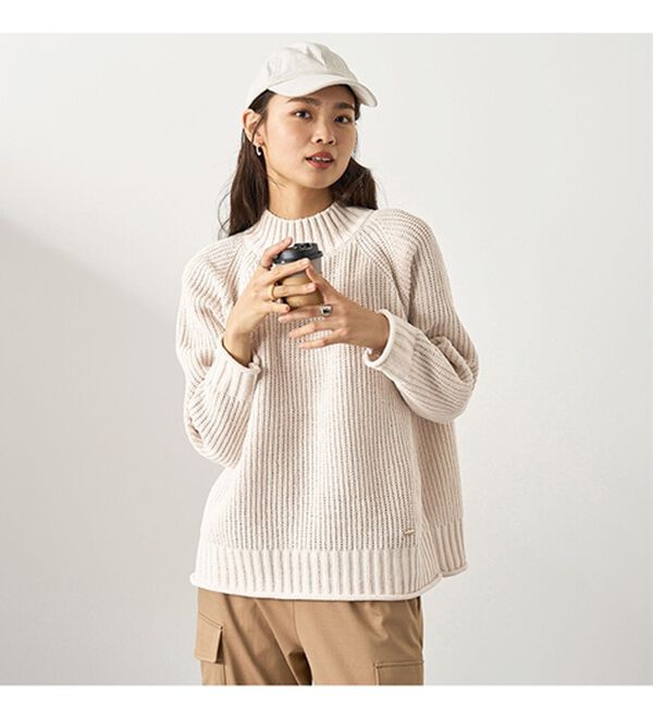 BELLUNA（ベルーナ）の「モール素材チャンキーニットプルオーバー（ニット・セーター）」｜詳細画像
