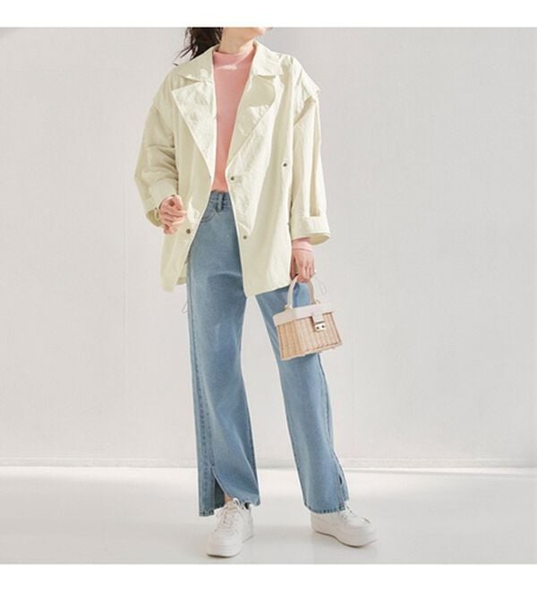 RANAN（ラナン）の「２ＷＡＹナイロントレンチコート（ハーフコート）」｜詳細画像