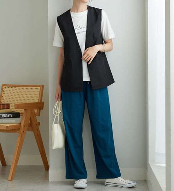 BELLUNA（ベルーナ）の「ノーカラーデザインジレ（ベスト）」｜詳細画像