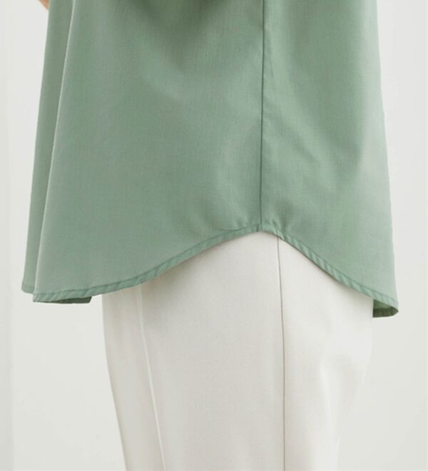 BELLUNA（ベルーナ）の「ギャザー使いバンドカラーブラウス（ブラウス）」｜詳細画像