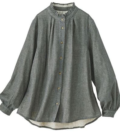 BELLUNA（ベルーナ）の「オーガニックコットンダブルガーゼブラウス（ブラウス）」