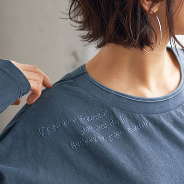 BELLUNA（ベルーナ）の「ビンテージ風コットン１００％ゆったりチュニック（チュニック）」｜詳細画像