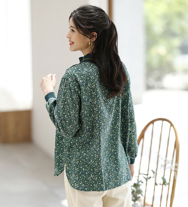 ルフラン（ルフラン）の「【２色組】リブ使いのほんわかブラウス（ブラウス）」｜詳細画像