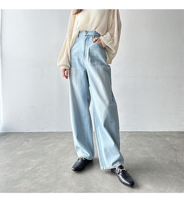 GeeRA（ジーラ）の「美脚魅せカーブデニム（フルレングスパンツ）」｜詳細画像