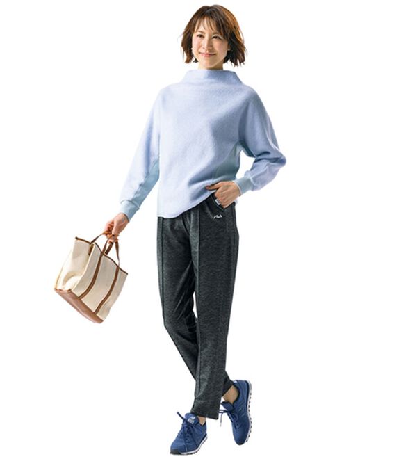 ルフラン（ルフラン）の「【３本組】＜ＦＩＬＡ＞杢調すっきりラクするパンツ（フルレングスパンツ）」｜詳細画像