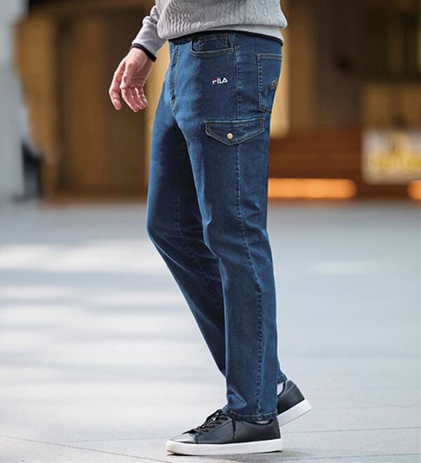 「＜フィラ＞素材で選べる！コットンストレッチカーゴ（メンズフルレングスパンツ）」｜詳細画像