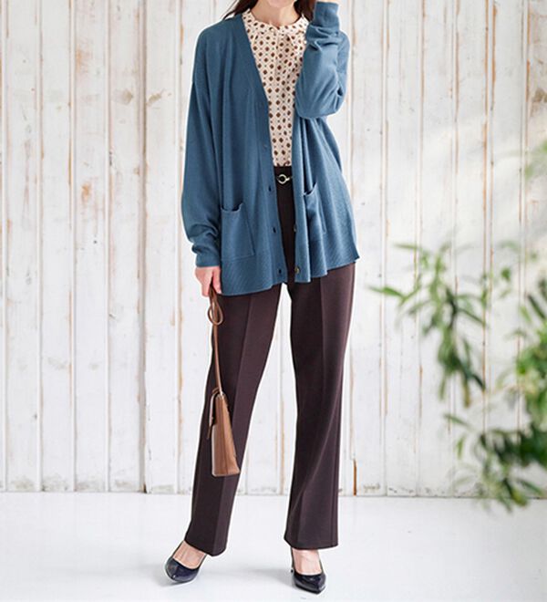 BELLUNA（ベルーナ）の「もちもちカシミヤタッチニットカーディガン（ニットカーディガン）」｜詳細画像