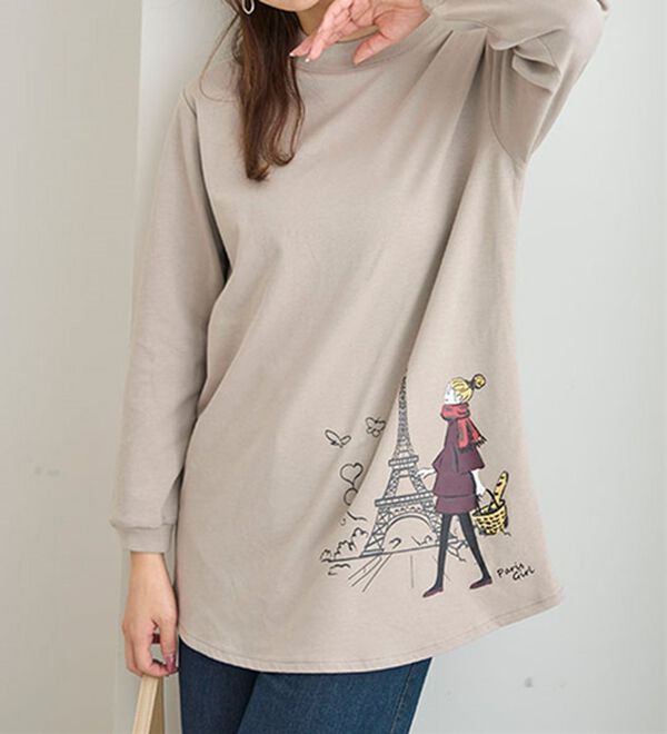 BELLUNA（ベルーナ）の「【メルティポンチ】プリントチュニック（チュニック）」｜詳細画像