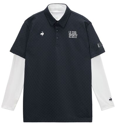 「＜ルコック＞３ＷＡＹチェックジャカード半袖シャツ＆インナーシャツ（メンズポロシャツ）」