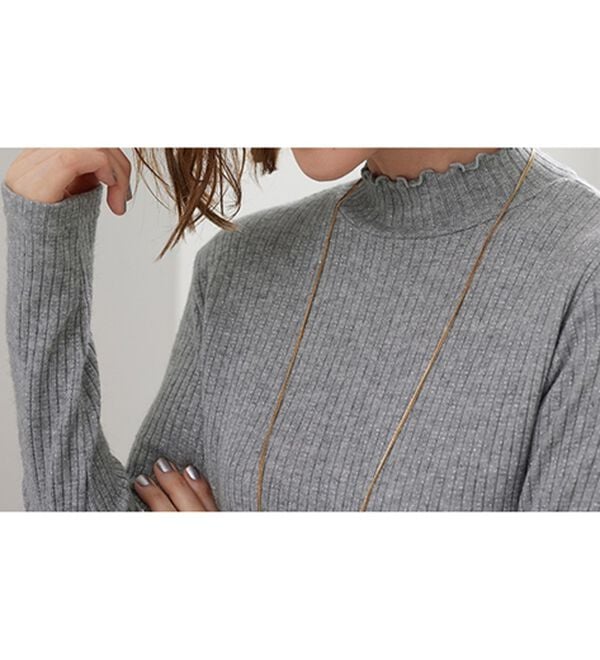 BELLUNA（ベルーナ）の「ラメ入りメローデザインプルオーバー（カットソー）」｜詳細画像