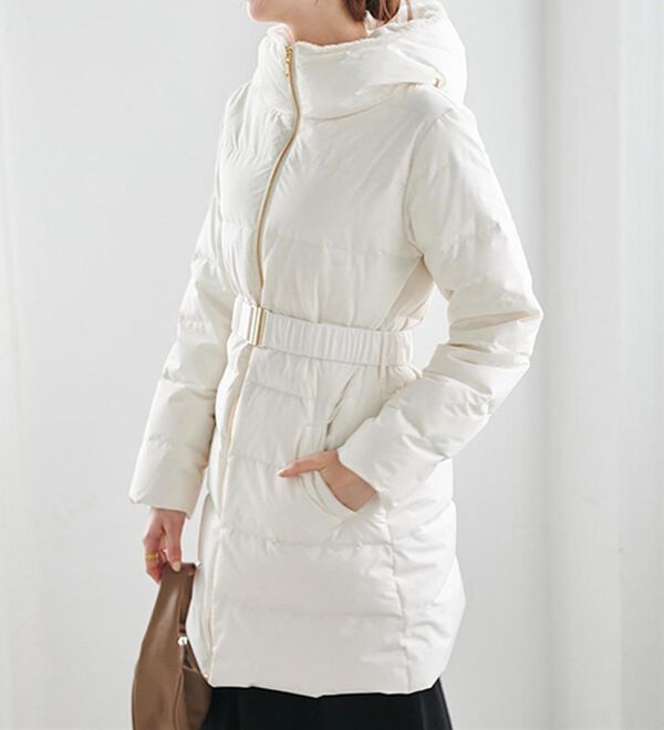 RANAN（ラナン）の「暖かファーフード使いすっきりダウンコート（ダウンコート・ジャケット・ベスト）」｜詳細画像