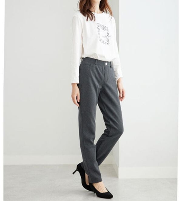 BELLUNA（ベルーナ）の「あったか！裏フリースストレッチパンツ（フルレングスパンツ）」｜詳細画像