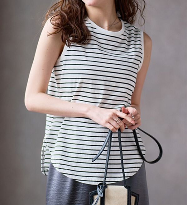 RANAN（ラナン）の「＜BC＞綿100％ひんやりタンクトップ（カットソー）」｜詳細画像