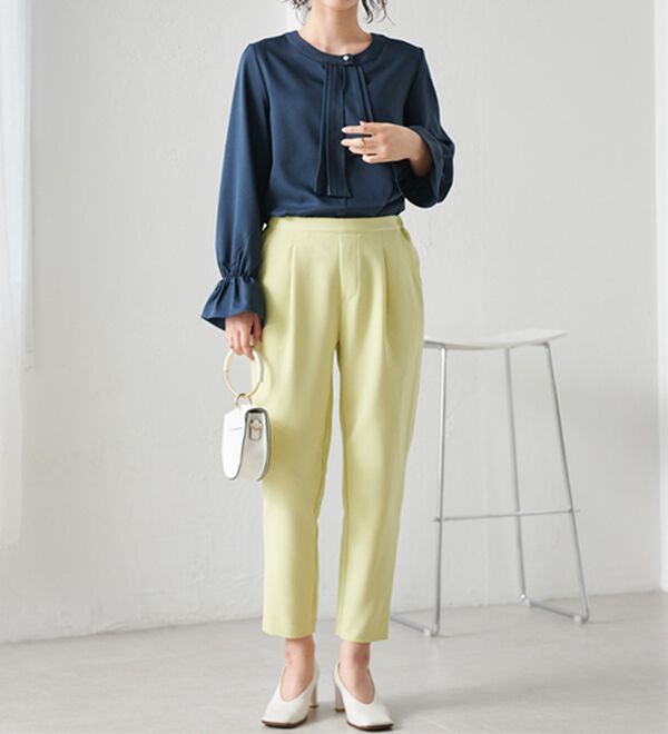 RANAN（ラナン）の「美脚シルエットクロップドパンツ（フルレングスパンツ）」｜詳細画像