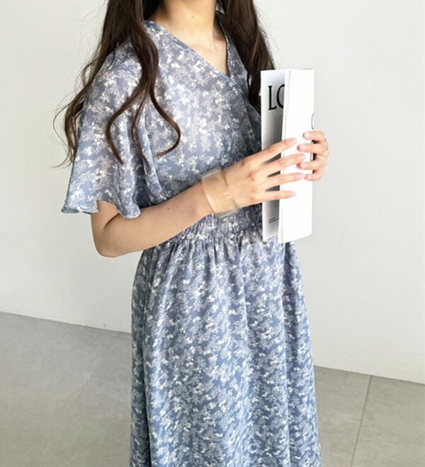 GeeRA（ジーラ）の「『ドラマ着用商品』 フレアースリーブカシュクールワンピース（その他ワンピース）」｜詳細画像