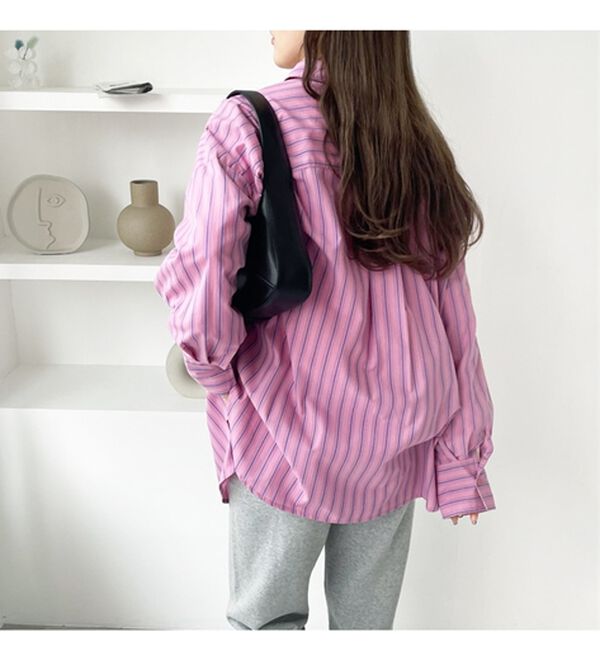 GeeRA（ジーラ）の「アソート柄オーバーサイズシャツ（シャツ）」｜詳細画像