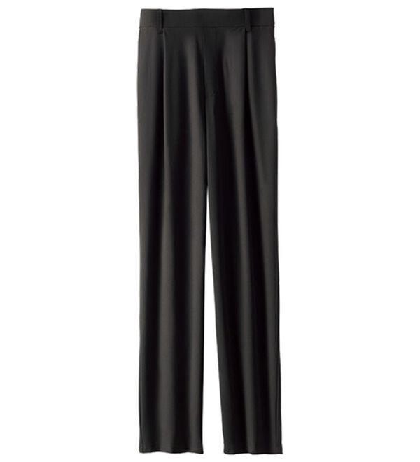 BELLUNA（ベルーナ）の「シャリのび！速乾テーパードパンツ（テーパードパンツ）」｜黒