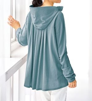 BELLUNA（ベルーナ）の「【接触冷感】絶対に焼けたくない！後プリーツＵＶパーカー（パーカー）」｜詳細画像