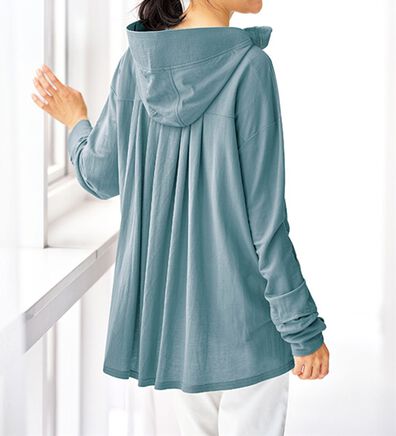 BELLUNA（ベルーナ）の「【接触冷感】絶対に焼けたくない！後プリーツＵＶパーカー（パーカー）」