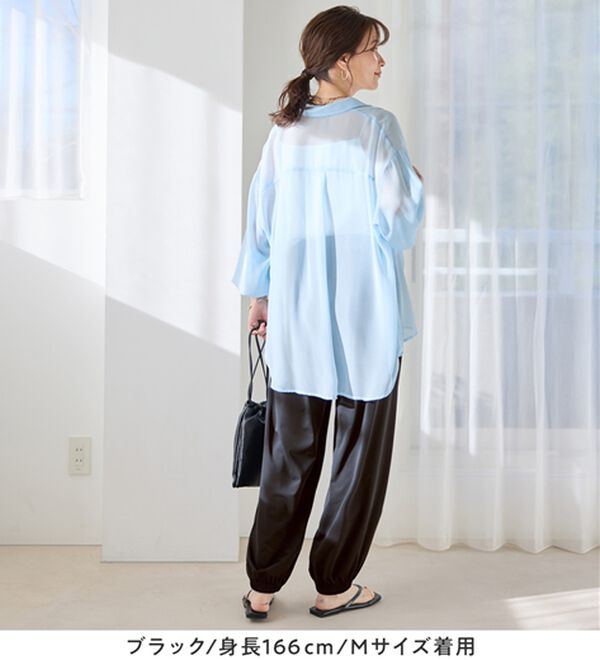 Viola e Viola（ヴィオラ エ ヴィオラ）の「さらテロイージージョガーパンツ（フルレングスパンツ）」｜詳細画像