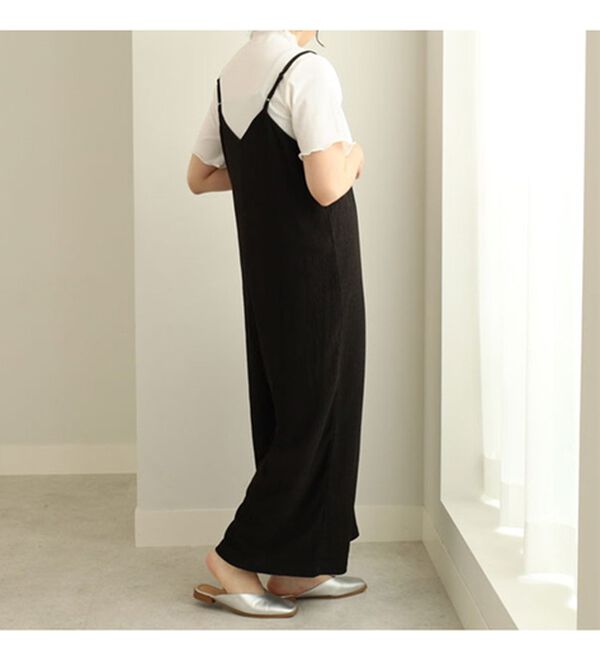 BELLUNA（ベルーナ）の「楊柳素材サロペットアンサンブル（アンサンブル）」｜詳細画像