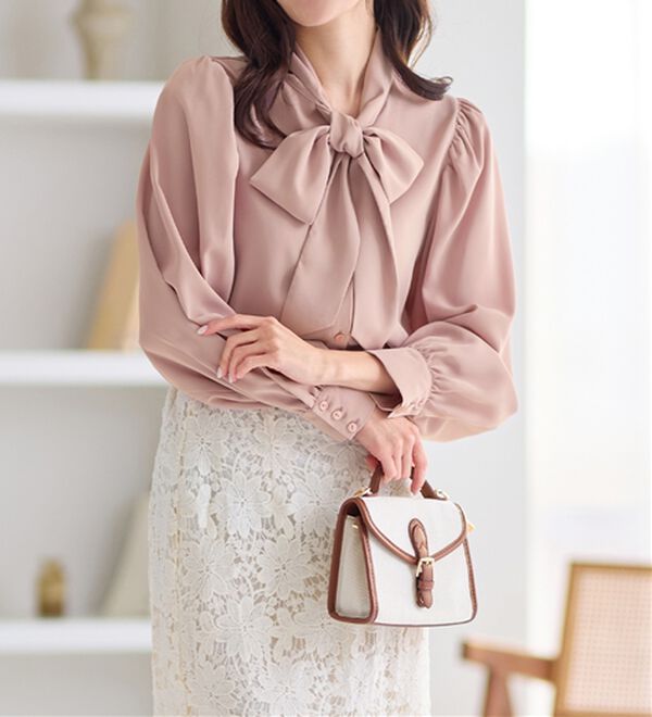 ボウタイデザインブラウス - ベルーナ【公式】 