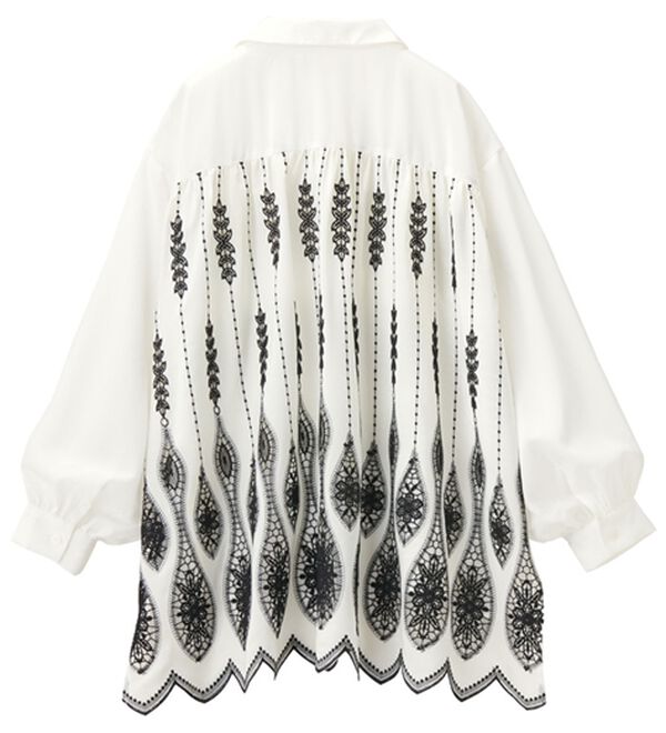 RANAN（ラナン）の「バックレースチュニックブラウス（ブラウス）」｜詳細画像