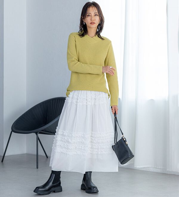 BELLUNA（ベルーナ）の「【静電気防止】ニットが苦手な方にも優しいプルオーバー（カットソー）」｜詳細画像