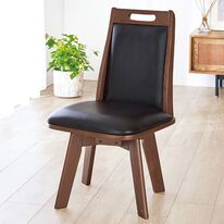 「お買得天然木回転チェア２脚組（椅子・チェア・スツール）」