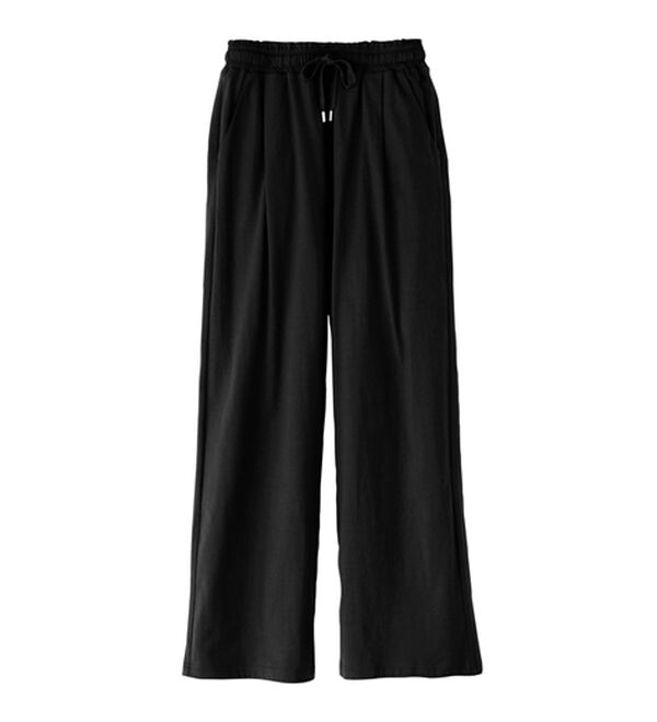 BELLUNA（ベルーナ）の「着心地楽々！綿１００％イージーパンツ（ワイドパンツ・ガウチョ）」｜詳細画像