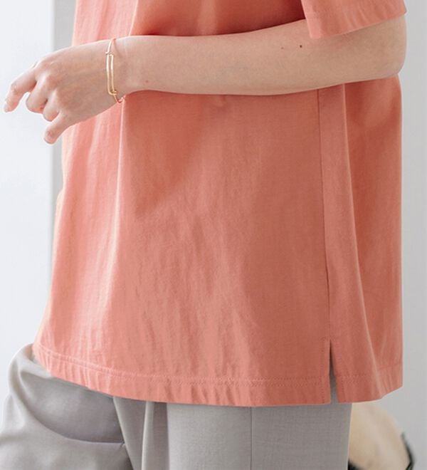 BELLUNA（ベルーナ）の「【ヒンヤリ機能付き＆綿１００％】サマ見えポロチュニック（チュニック）」｜詳細画像