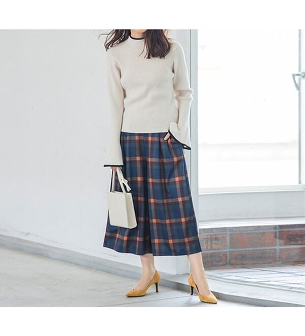 裏起毛ガウチョパンツ クロップド - ベルーナ【公式】