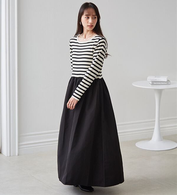 RANAN（ラナン）の「ニットドッキングワンピース（ドッキングワンピース）」｜詳細画像