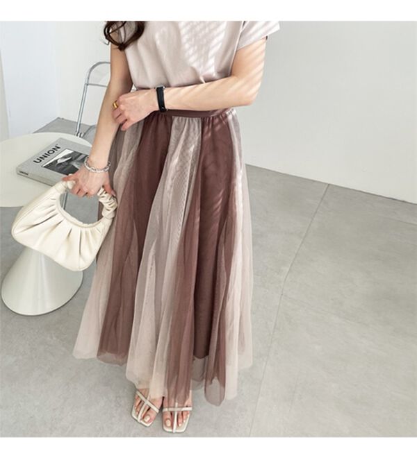 GeeRA（ジーラ）の「フレアーチュールロングスカート（ロングスカート）」｜詳細画像