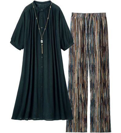 ルフラン（ルフラン）の「【２点セット】【必携】さら涼ワンピ&times;パンツ（セットアップ）」