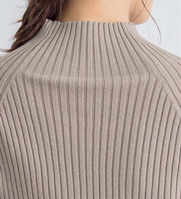 Pierrot（ピエロ）の「着回しストレッチリブハイネックニット（ニット・セーター）」｜詳細画像