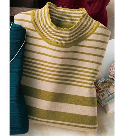 ルフラン（ルフラン）の「洗えるウール混ふんわりセーター（ニット・セーター）」