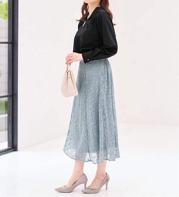 alotta（アロッタ）の「＜お客様企画＞ラメレースフレアースカート（ロングスカート）」｜詳細画像