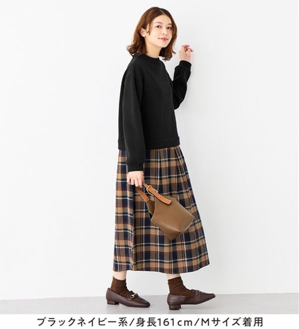 Viola e Viola（ヴィオラ エ ヴィオラ）の「楽ちんコーデドッキングワンピ（ドッキングワンピース）」｜詳細画像